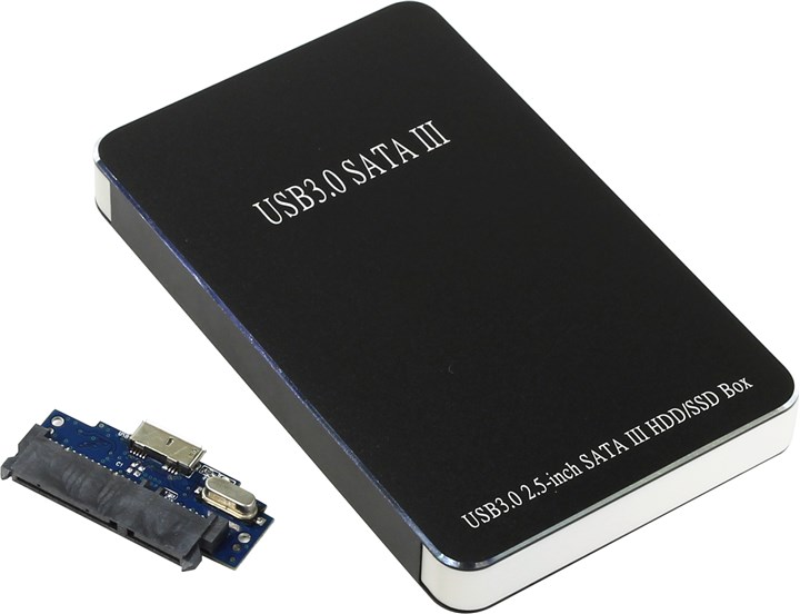

Внешний бокс Orient 1x 2.5" USB 3.0, черный (2567U3)