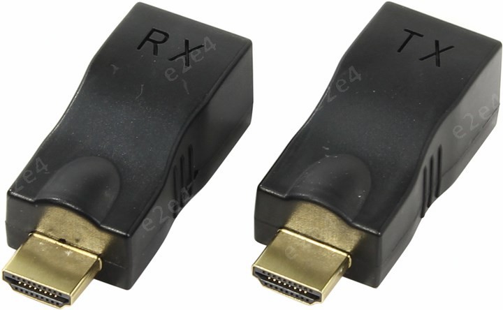 Удлинитель HDMI (Extender) Orient VE042, HDMI(19M)/RJ45/HDMI(19M) до 30м (30042)