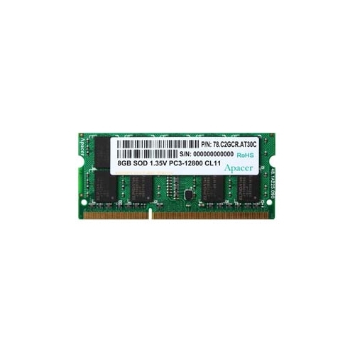 

Память DDR3L SODIMM 8Gb, 1600MHz, CL11, 1.35 В, Apacer (AS08GFA60CATBGJ/DV.08G2K.KAM), AS08GFA60CATBGJ/DV.08G2K.KAM