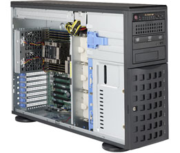 Серверная платформа SuperMicro 7049P-TR, 2xSocket3647, 16xDDR4, 8x3.5 HDD HS, Redundant 2x1200 Вт Tower (SYS-7049P-TR)