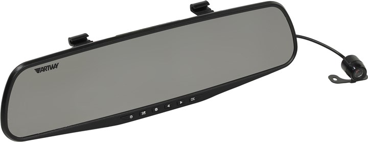 Видеорегистратор зеркало заднего вида Artway AV-600, 2 камеры, 2 камеры, 1920x1080 30 к/с