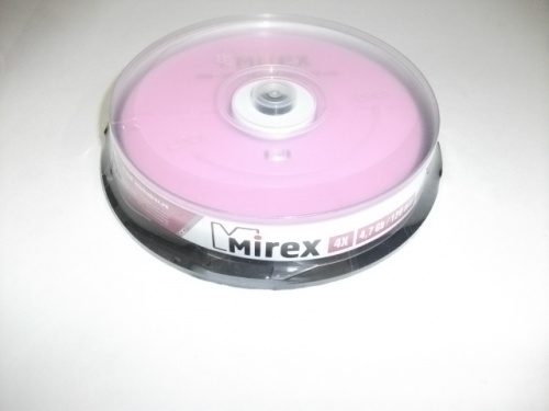 

Диск DVD+RW 4.7Gb 4x Mirex, Cake Box (10шт)