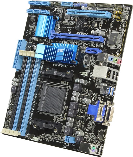 Материнская плата ASUS M5A78L-M PLUS/USB3, SocketAM3+, AMD 760G, mATX ...