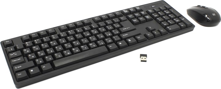 Клавиатура + мышь Defender C-915, беспроводной, USB, черный (45915) C-915 RU - фото 1