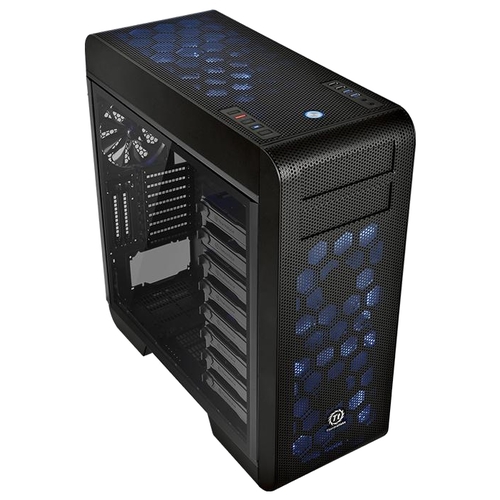 

Корпус Thermaltake Core V71 TG, EATX, Full-Tower, синяя подсветка, черный, без БП (CA-1B6-00F1WN-04), Core V71 TG