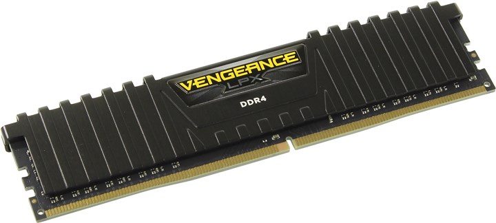 

Память DDR4 DIMM 4Gb, 2400MHz, CL16, 1.2V Corsair Vengeance (CMK4GX4M1A2400C16), CMK4GX4M1A2400C16