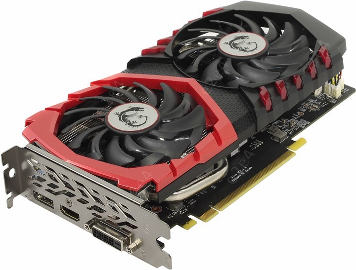 Видеокарта MSI NVIDIA GeForce GTX 1050ti GAMING X, 4Gb DDR5, 128bit, PCI-E, DVI, HDMI, DP, Retail (GTX 1050 Ti GAMING X 4G) - фото 1