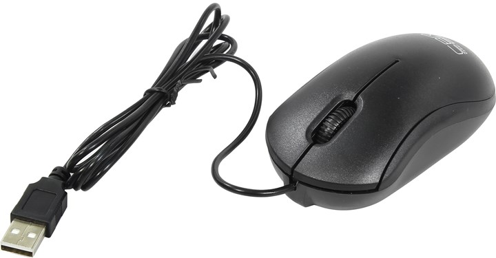 

Мышь проводная CBR CM-112, 1200dpi, оптическая светодиодная, USB, черный, CM-112
