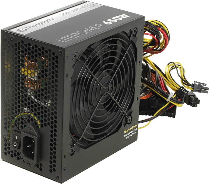 

Блок питания 650 Вт ATX Thermaltake Litepower LTP-0650P-2, 120 мм, Retail (PS-LTP-0650NPCNEU-2), LTP-0650P-2