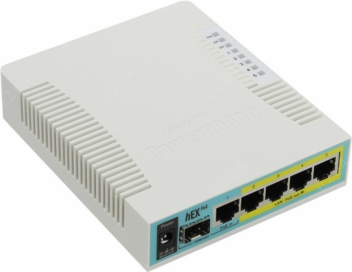 Маршрутизатор MikroTik RouterBOARD hEX PoE