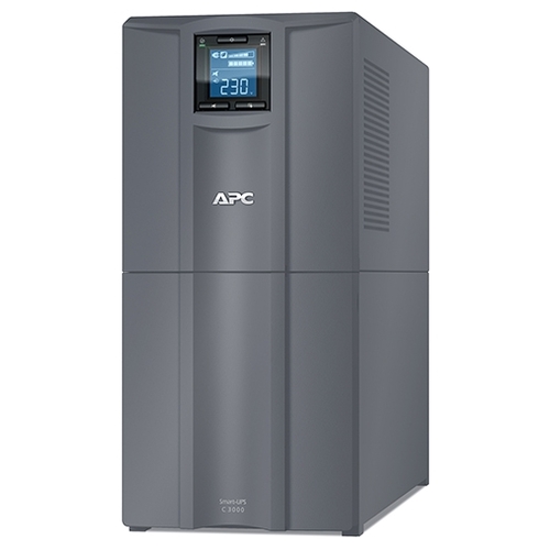 ИБП APC Smart-UPS C, 3000VA, 2100W, IEC, розеток - 9, USB, серый (SMC3000I-RS)