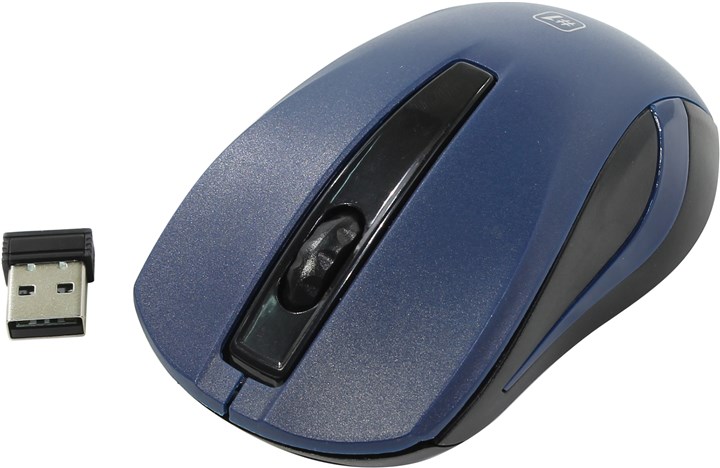 Мышь беспроводная Defender MM-605, 1200dpi, оптическая светодиодная, USB, синий (52606)