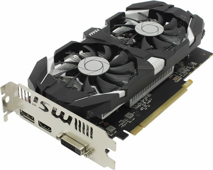 

Видеокарта MSI NVIDIA GeForce GTX 1050ti 4GT OC, 4Gb DDR5, 128bit, PCI-E, DVI, HDMI, DP, Retail (GTX 1050 Ti 4GT OC), 4GT OC