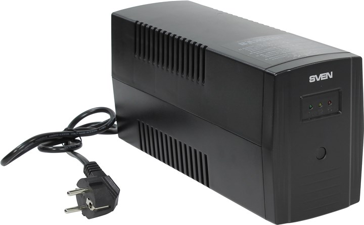 

ИБП SVEN Power Pro, 400VA, 400VA, 230W, EURO, розеток - 1, черный (SV-013820), Power Pro, 400VA