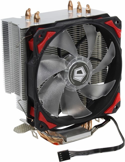 

Кулер для процессора ID-COOLING SE-214 для Socket 115x/775/AM4/AM2+/AM3/AM3+/FM1/FM2/FM2+/AM2, 120мм, 1800rpm, 29.2 дБ, 130W, 4-pin PWM, Al, Red LED, SE-214