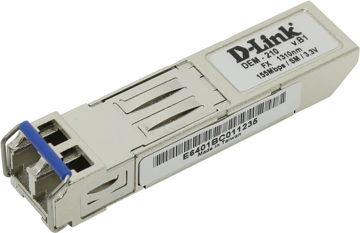 

Модуль SFP D-Link DEM-210, 15 км, LC, Tx:1310 нм, Rx:1310 нм, 100 Мбит/с, SM, двойной (DEM-210/B), Серебристый, DEM-210