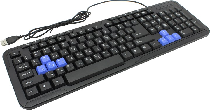 

Клавиатура проводная Defender HM-430, мембранная, USB, черный (45430), HM-430