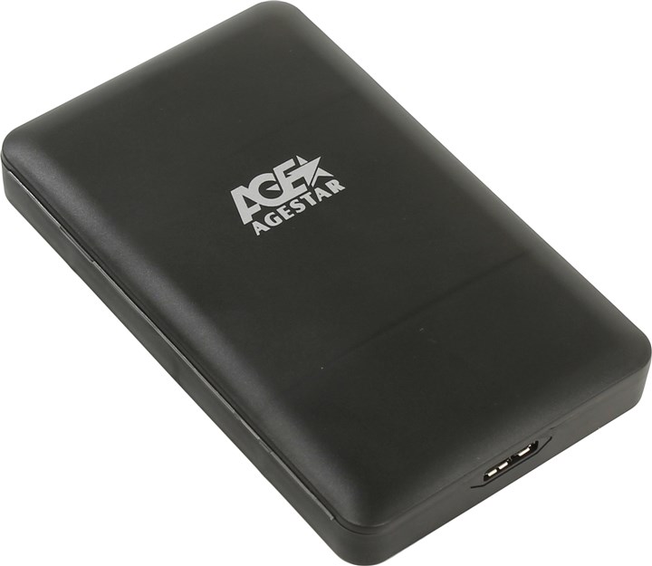 

Внешний бокс AgeStar 1x USB 3.0, черный (3UBCP3), 3UBCP3