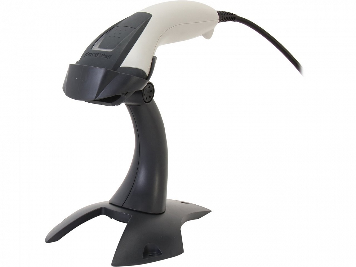 

Сканер штрих кода HONEYWELL Voyager 1200g, ручной, лазерный, USB, 1D, подставка, кабель USB, белый/черный, 3м (1200g-1USB-1), 1200g