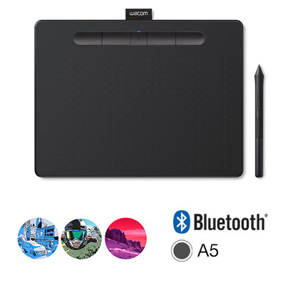 Графический планшет Wacom Intuos M Bluetooth, черный