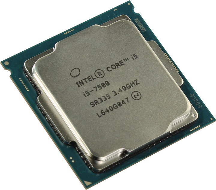 

Процессор Intel Core i5-7500 Kaby Lake, 4C/4T, 3400MHz 6Mb TDP-65 Вт Socket1151 tray (OEM) (обращаем внимание, что данный процессор не совместим с чипсетами 3xx серии) (CM8067702868012SR335), 7500