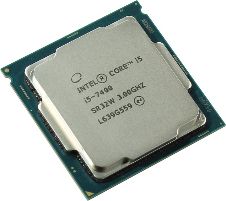 

Процессор Intel Core i5-7400 Kaby Lake, 4C/4T, 3000MHz 6Mb TDP-65 Вт Socket1151 tray (OEM) (обращаем внимание, что данный процессор не совместим с чипсетами 3xx серии) (CM8067702867050SR32W), 7400