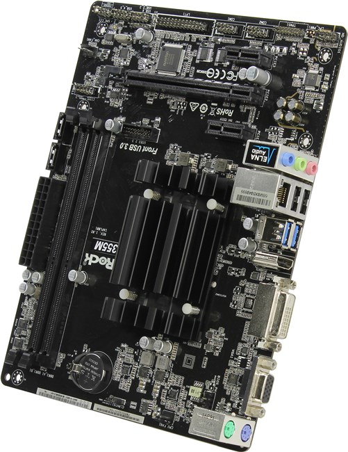 

Материнская плата ASRock J3355M, Intel Celeron J3355, 2DDR3/3L, PCI-Ex16, 2SATA3, 7.1-ch, 4USB 3.0, VGA, DVI, HDMI, mATX, Retail, J3355M