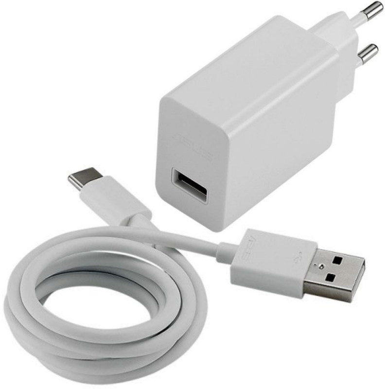 Сетевое зарядное устройство ASUS APWU001, 1USB, 2A, белый (90AC0210-BPW002), USB Type C