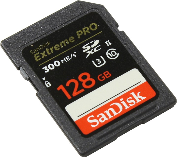 Карта памяти 128Gb SDXC Sandisk Extreme Pro Class 10 UHS-II U3