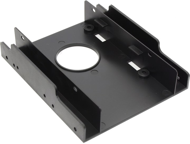 Крепление Espada H322, 2x2.5" в отсек 3.5", черный