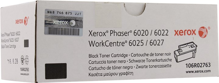 Картридж лазерный Xerox 106R02763, черный