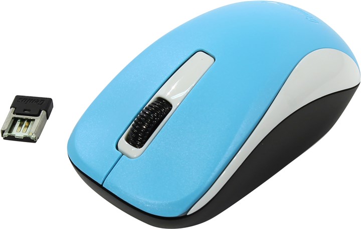 Мышь беспроводная Genius NX-7005 Blue USB, 1200dpi, оптическая светодиодная, USB, голубой
