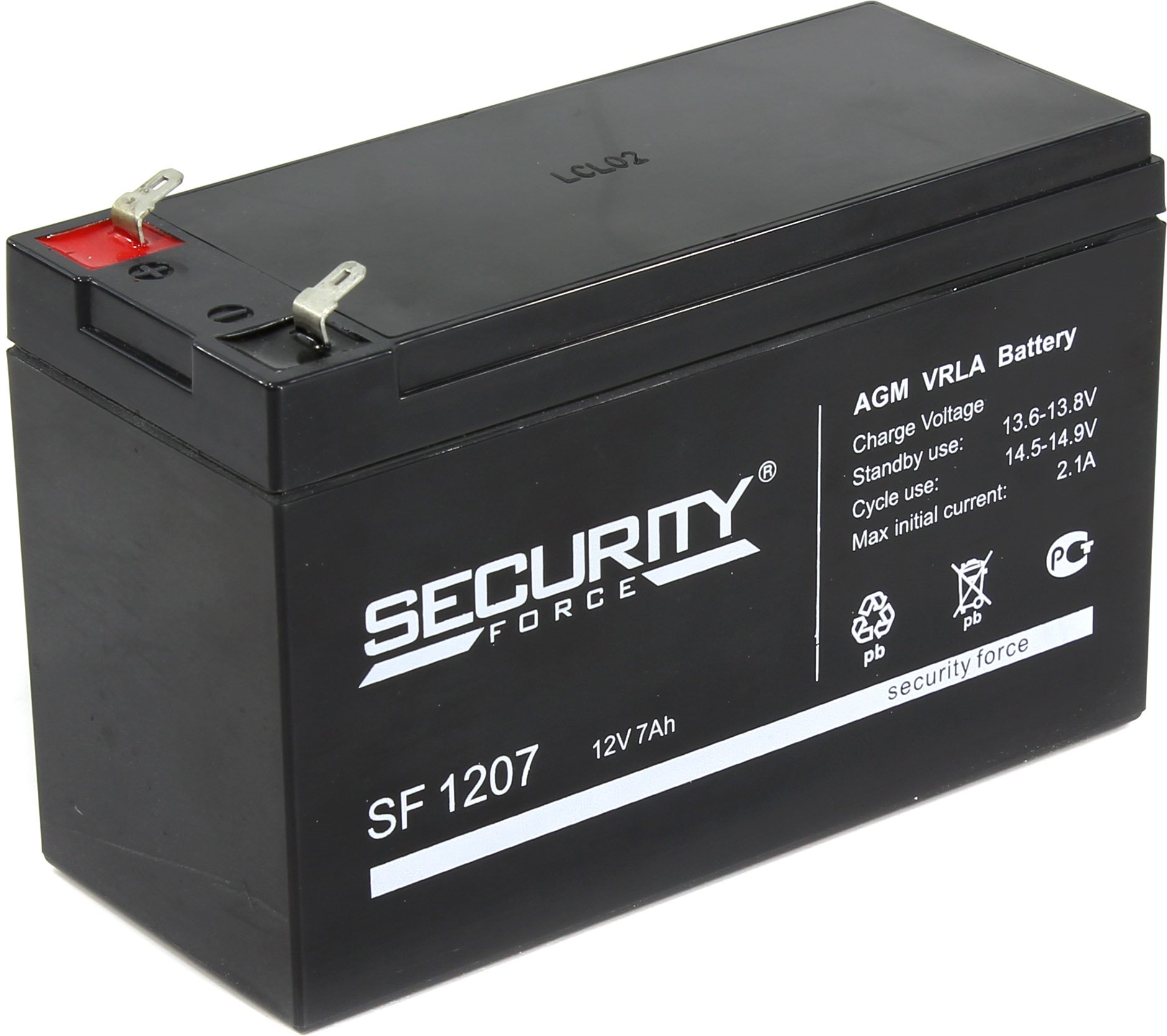 Аккумуляторная батарея для ОПС Security Force SF 1207, 12V, 7Ah