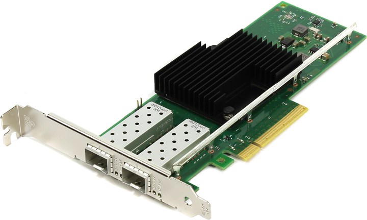Сетевая карта Intel X710-DA2, 2xSFP+, 10 Гб/с (X710DA2BLK 933217)