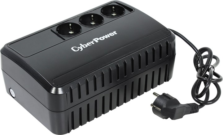 ИБП CyberPower BU725E, 725 VA, 390 Вт, EURO, розеток - 3, черный