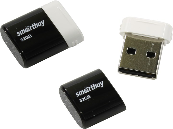 

Флешка 32Gb USB 2.0 SmartBuy Lara, черный (SB32GBLARA-K), Lara