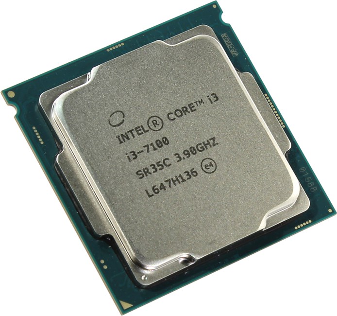 

Процессор Intel Core i3-7100 Kaby Lake, 2C/4T, 3.9 ГГц 3Mb TDP-51 Вт Socket1151 tray (OEM) (обращаем внимание, что данный процессор не совместим с чипсетами 3xx серии) (CM8067703014612SR35C), 7100