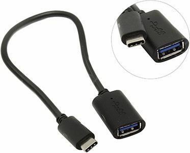 

Кабель USB 3.1 Type-C-USB, VCOM, 20см (CU409)