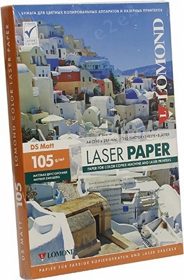 Фотобумага A4 105г/м2 матовая, 250 листов, двусторонняя, Lomond Colour Laser Paper 0300641 для лазерной печати - фото 1