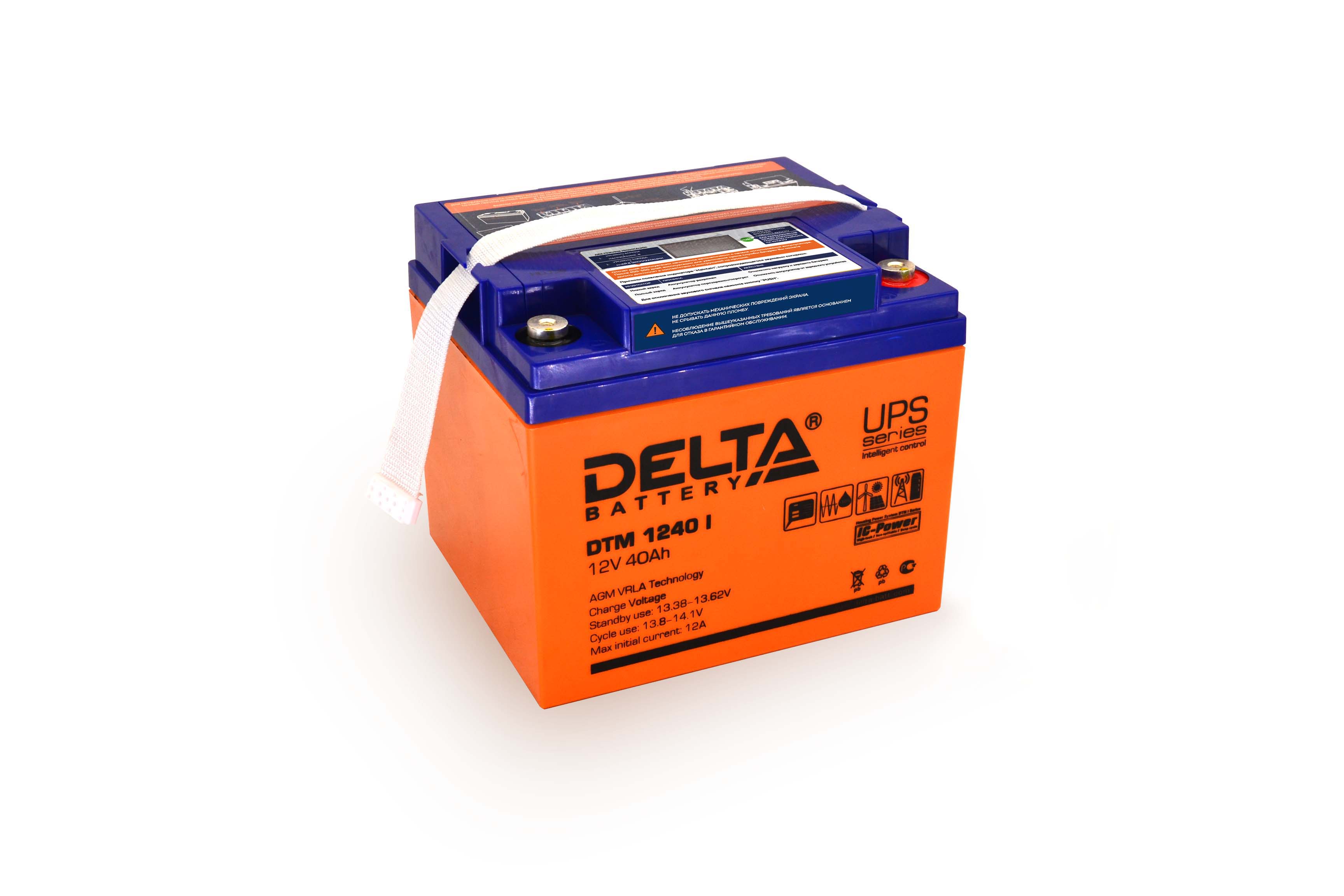 Аккумуляторная батарея для ИБП Delta DTM 1240 I, 12V, 40Ah