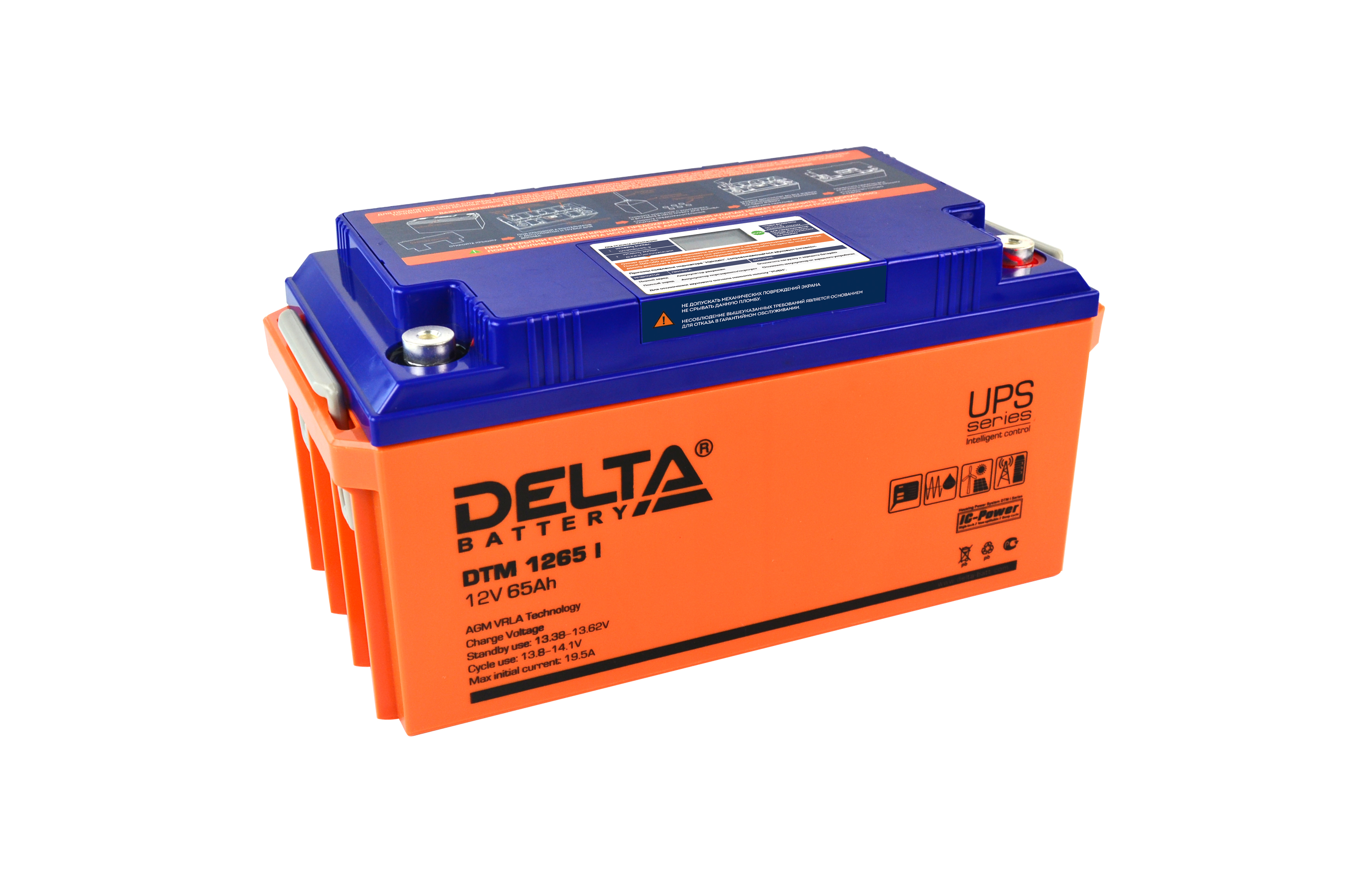 Аккумуляторная батарея для ИБП Delta DTM 1265 I, 12V, 65Ah