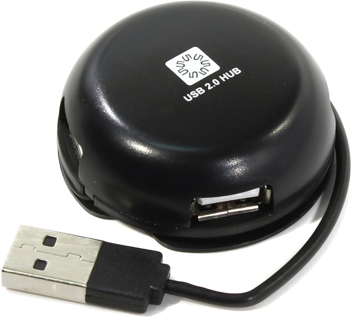 Концентратор 5bites HB24-200BK, 4xUSB 2.0, черный