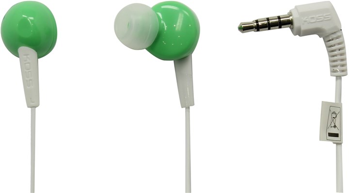 

Проводные наушники KOSS KEB6i, Green, Белый, KEB6
