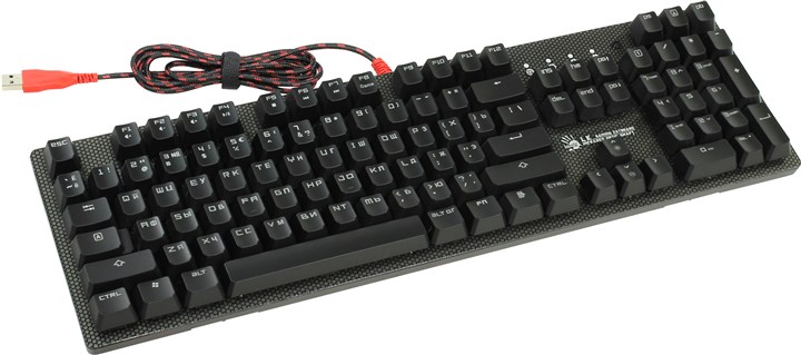 Клавиатура проводная A4Tech Bloody B800, подсветка, USB, серый/черный