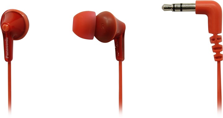 Проводные наушники Panasonic Ergofit RP-HJE125, красный (RP-HJE125E-R)