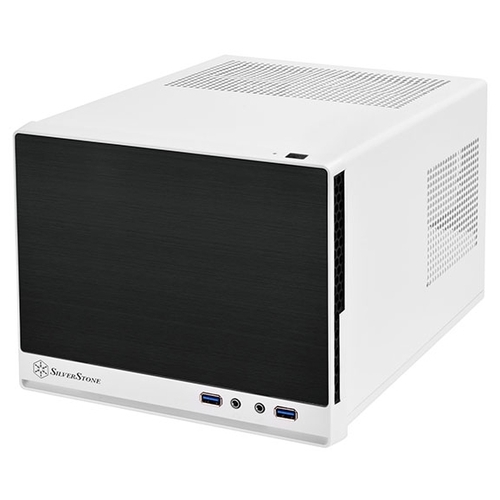 Корпус SilverStone SG13WB-Q, Mini-Tower, без БП, белый