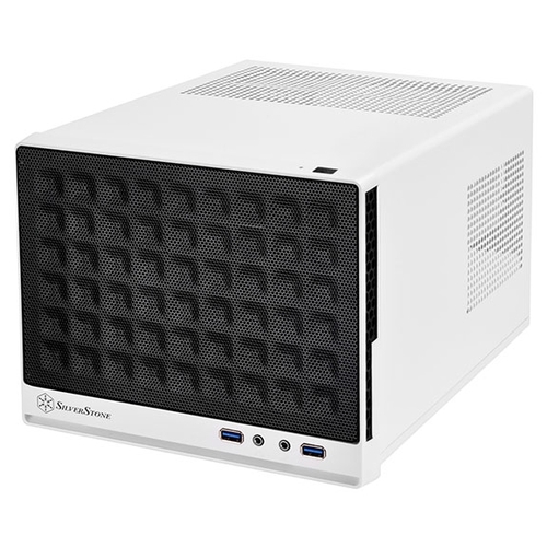 Корпус SilverStone SG13WB, Mini-ITX, Mini-Tower, 2xUSB 3.0, белый, без БП (SST-SG13WB)