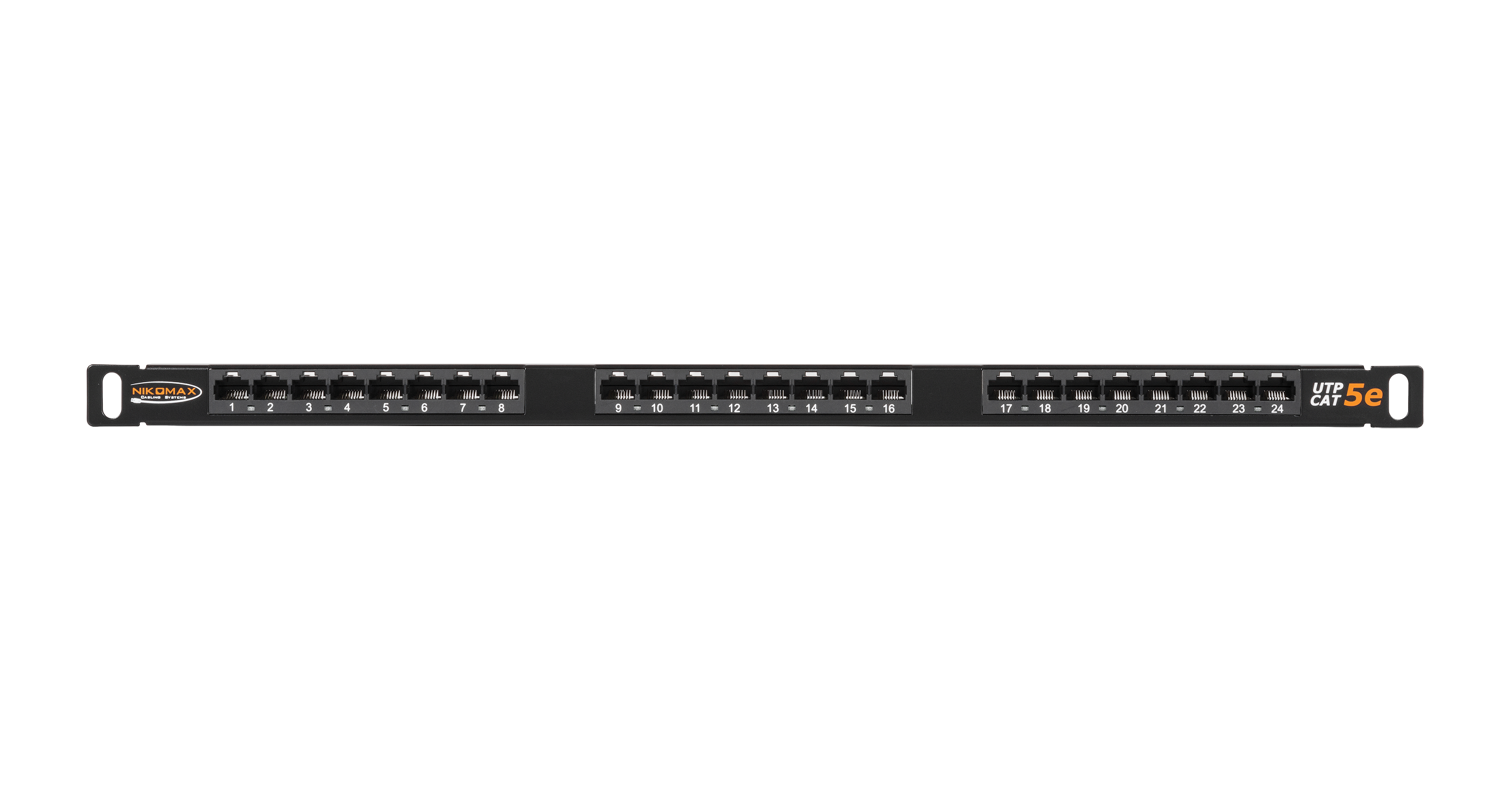 

Патч-панель в шкаф 19" 0.5U, порты: 24 x RJ-45 кат. 5e, черный, NMC-RP24UD2-HU-BK, NIKOMAX, NMC-RP24UD2-HU-BK