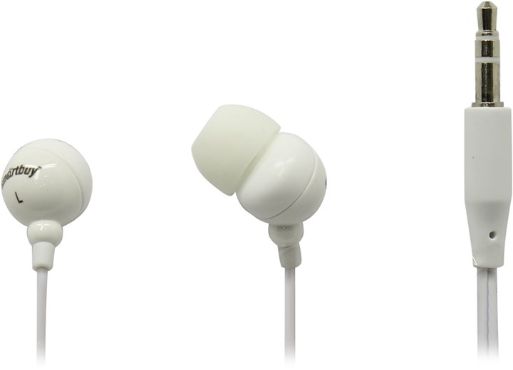 

Проводные наушники SmartBuy Color Trend, jack 3.5 мм, белый, Color Trend