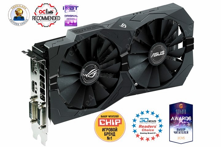 Видеокарта ASUS AMD Radeon RX 470 4Gb DDR5 (STRIX-RX470-O4G-GAMING)